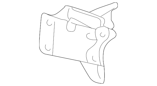 Passenger Side Front Bumper Impact Bar Bracket - Buick (25772082)