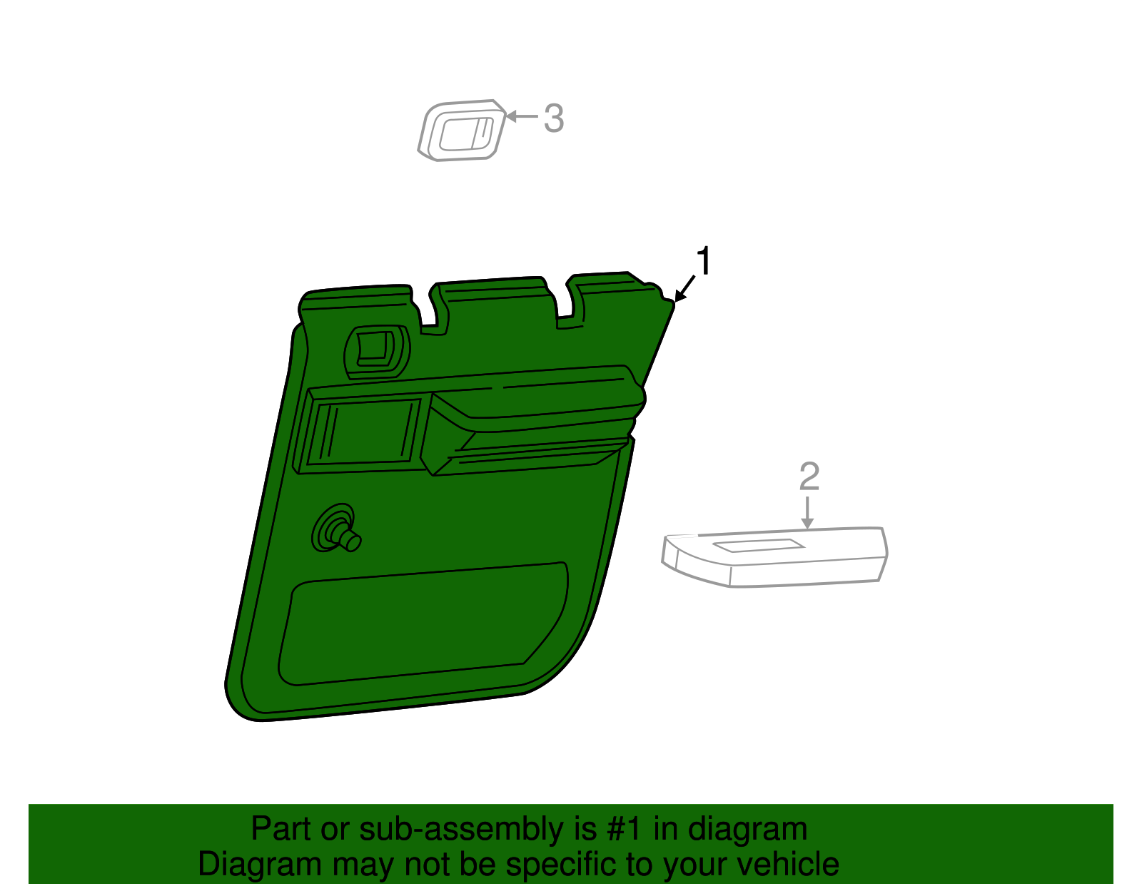 Door Trim Panel - GM (89044221)