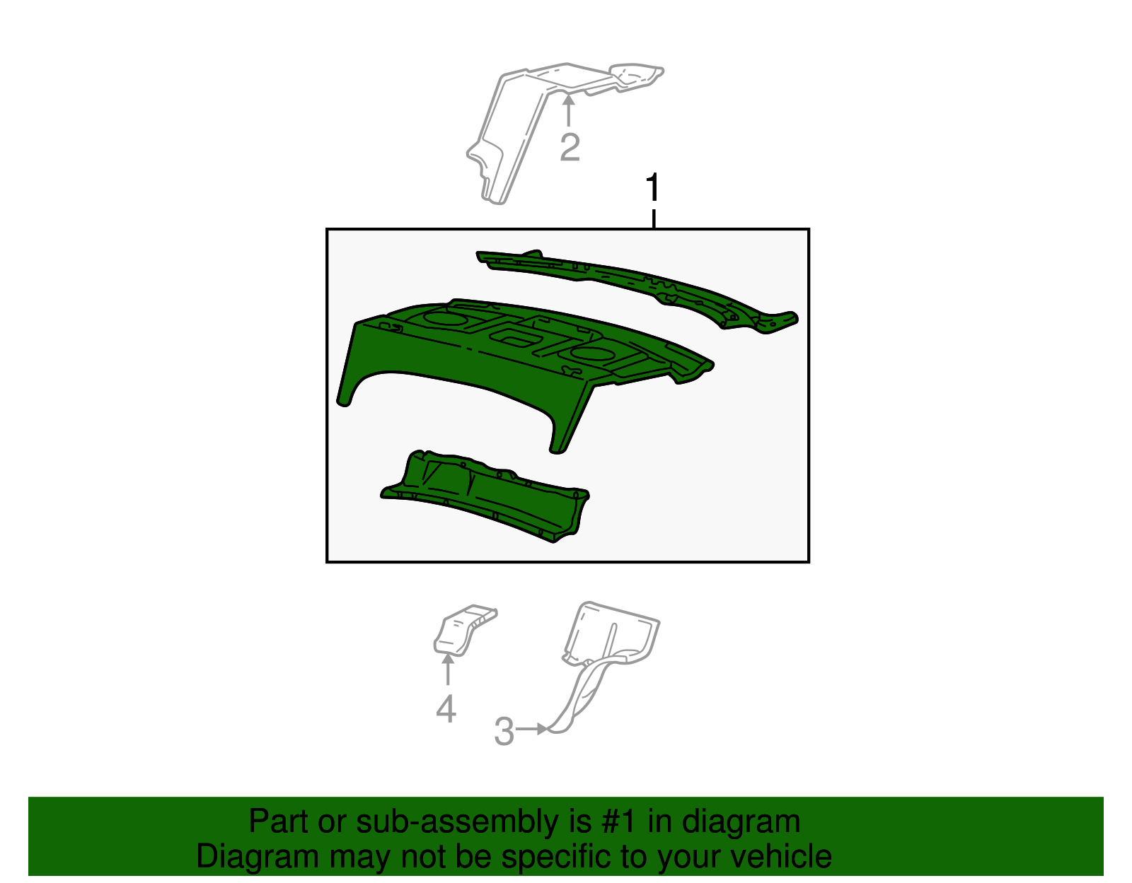 Package Tray - Ford (XW4Z-5446506-AA)