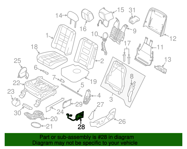 20092019 Lincoln Switch Assembly 8A5Z14A701AB