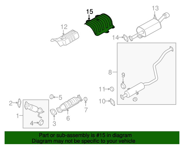 287951M000 Exhaust Heat Shield 20102013 Kia Kia.Parts Store