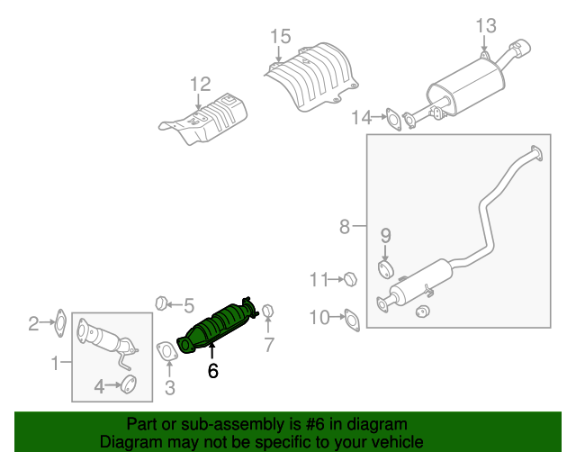289602G710 Catalytic Converter 20102013 Kia Kia.Parts Store