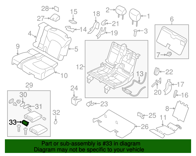 20172020 Nissan Armada Cup Holder 887411LK3D QuirkParts