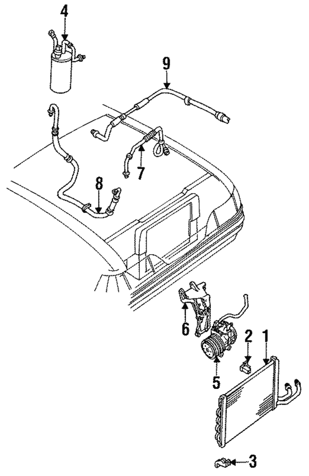 Compressor Mount Bracket - Ford (E83Z-19E708-A)