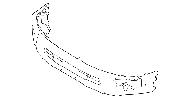Front Bumper For 2020-2023 Nissan Titan – Black Steel Replacement By Evan-Fischer (NI1002158 / 620149FV3E)