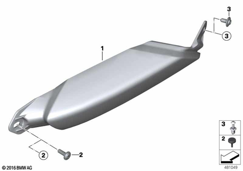 Motorcycle Trim Section, Windshield for 2018 BMW-Motorrad K 1600 B 