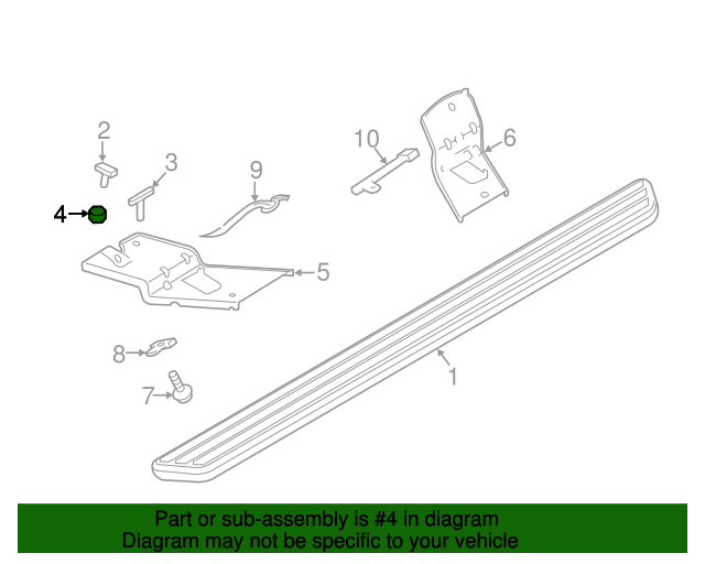 20162019 Ford Running Board Nut W719289S450