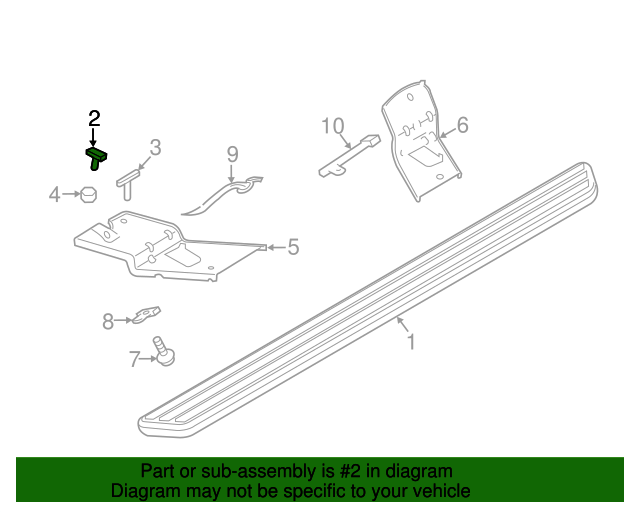 20162019 Ford Running Board Mount Bolt W719170S450B