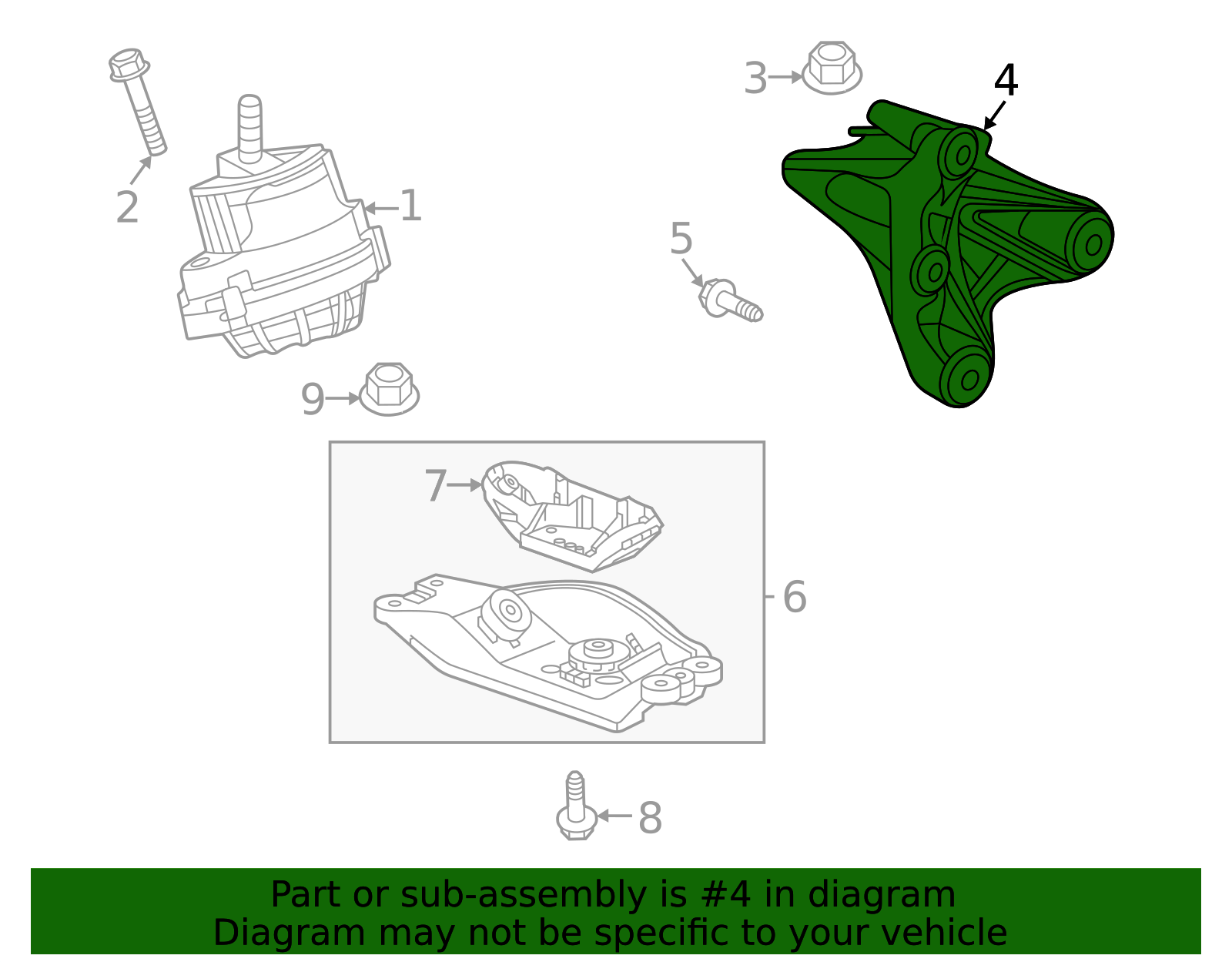 F (S)Bracket - Cadillac (84146175)