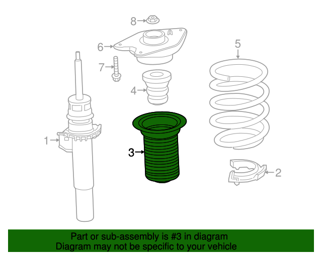 31336852223 - 2014-2021 BMW Protect Tube (31-33-6-852-223) | BMW of ...