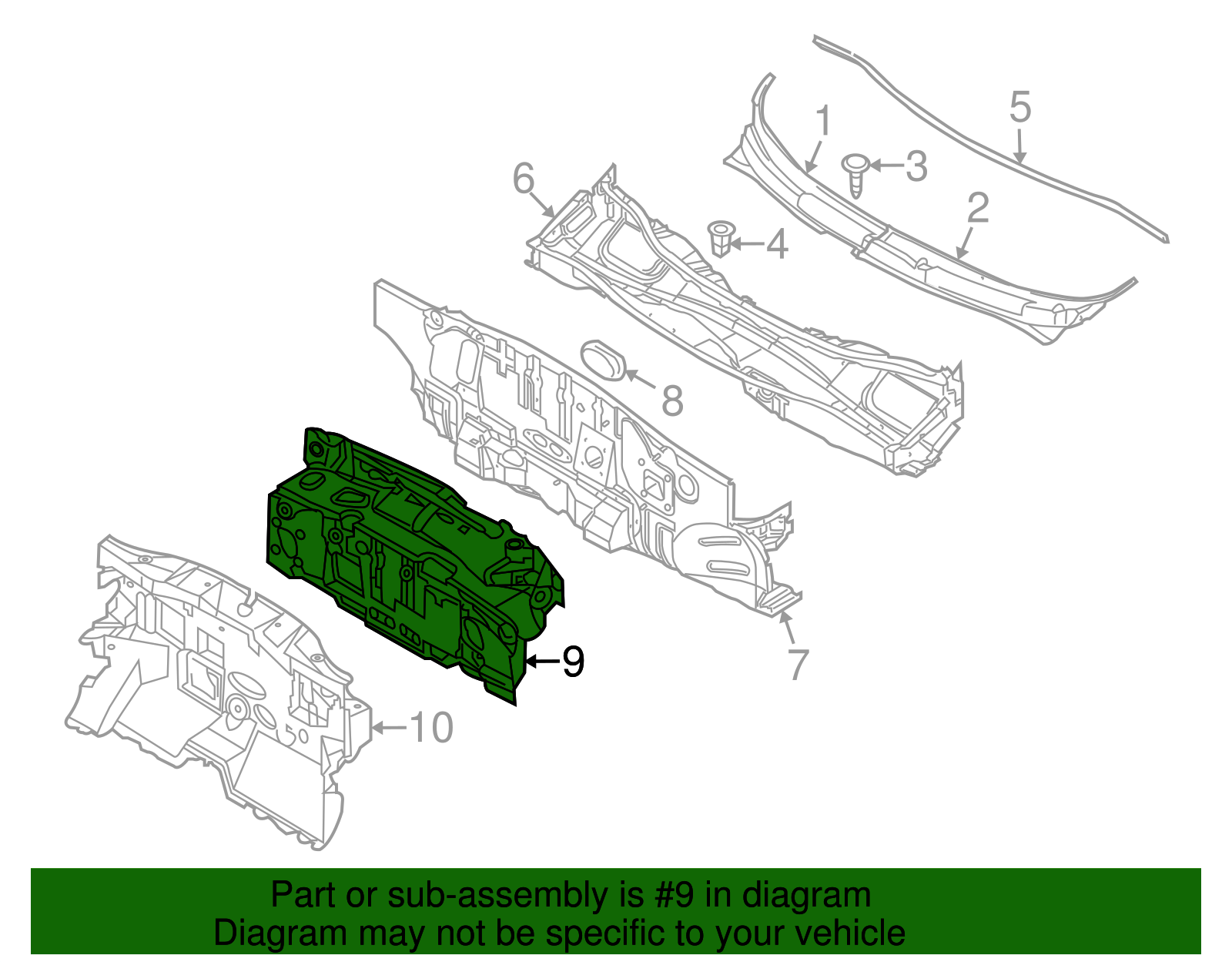 Outer Dash Panel Insulator - GM (96650419)