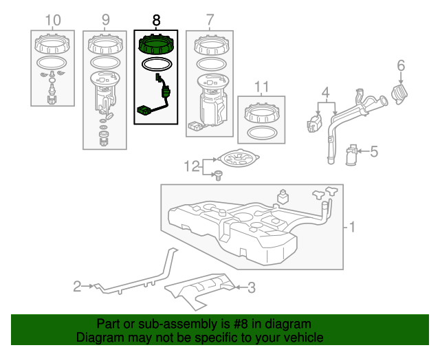 20132017 Honda Accord Fuel Gauge Sending Unit 17047T2AA00 XportAuto