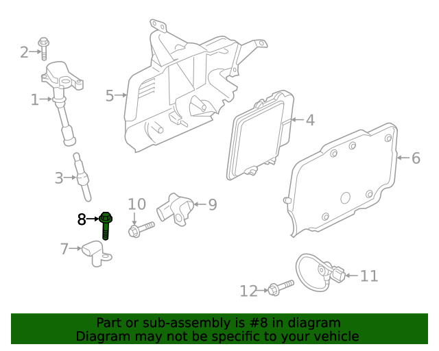 20202023 Ford Camshaft Sensor Bolt W500214S300 Ford Parts Online