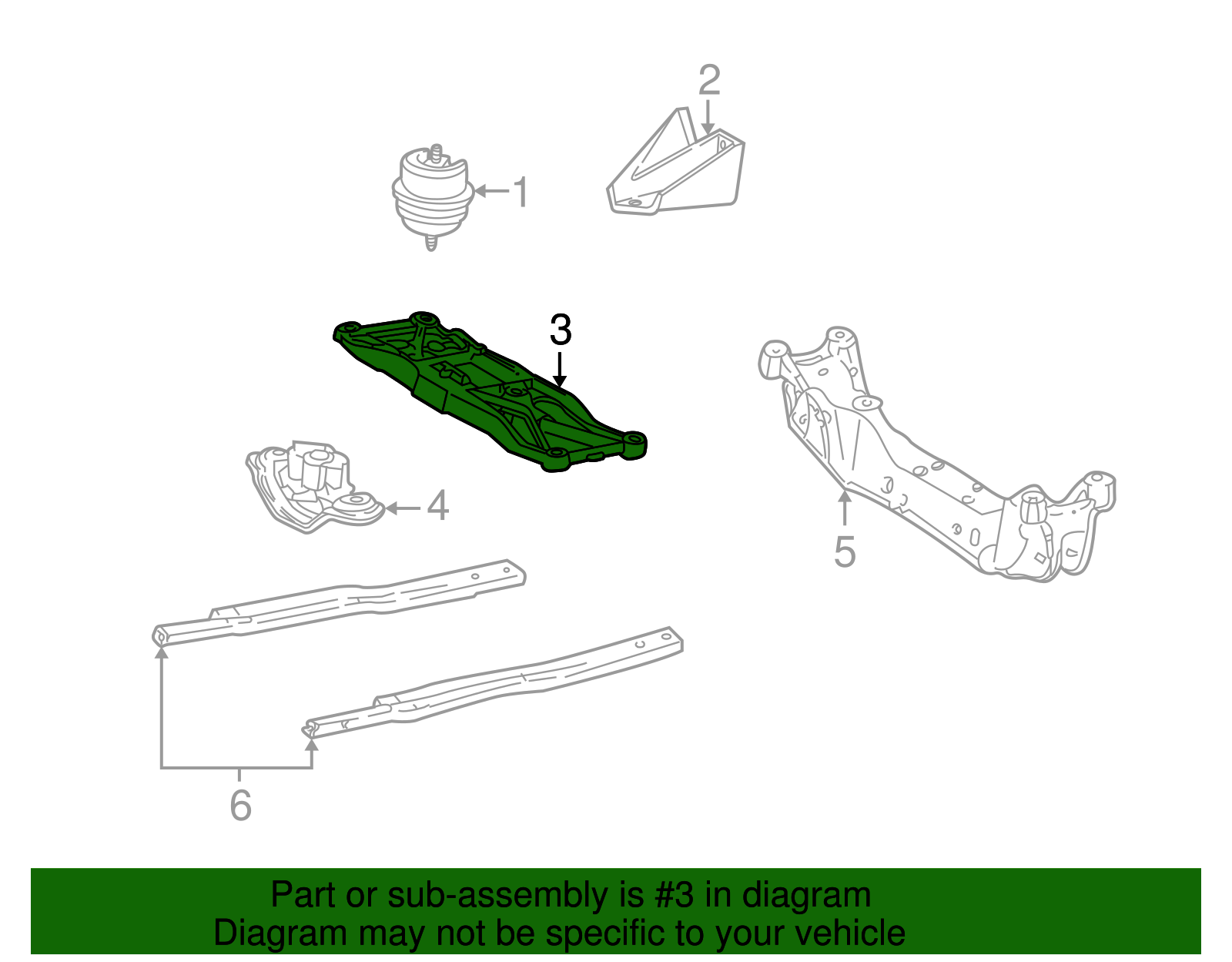 Support Assembly - Ford (XW4Z-6A023-AA)