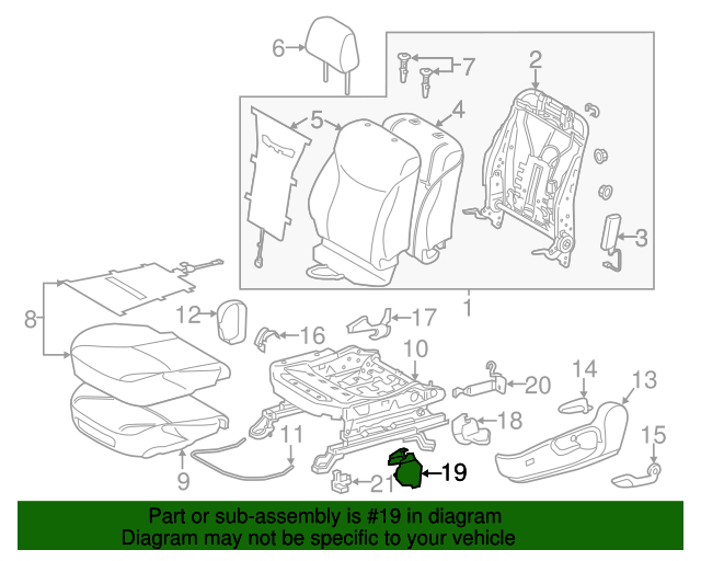 TOYOTA 72138-47040-C0 Seat Track Outer Cover