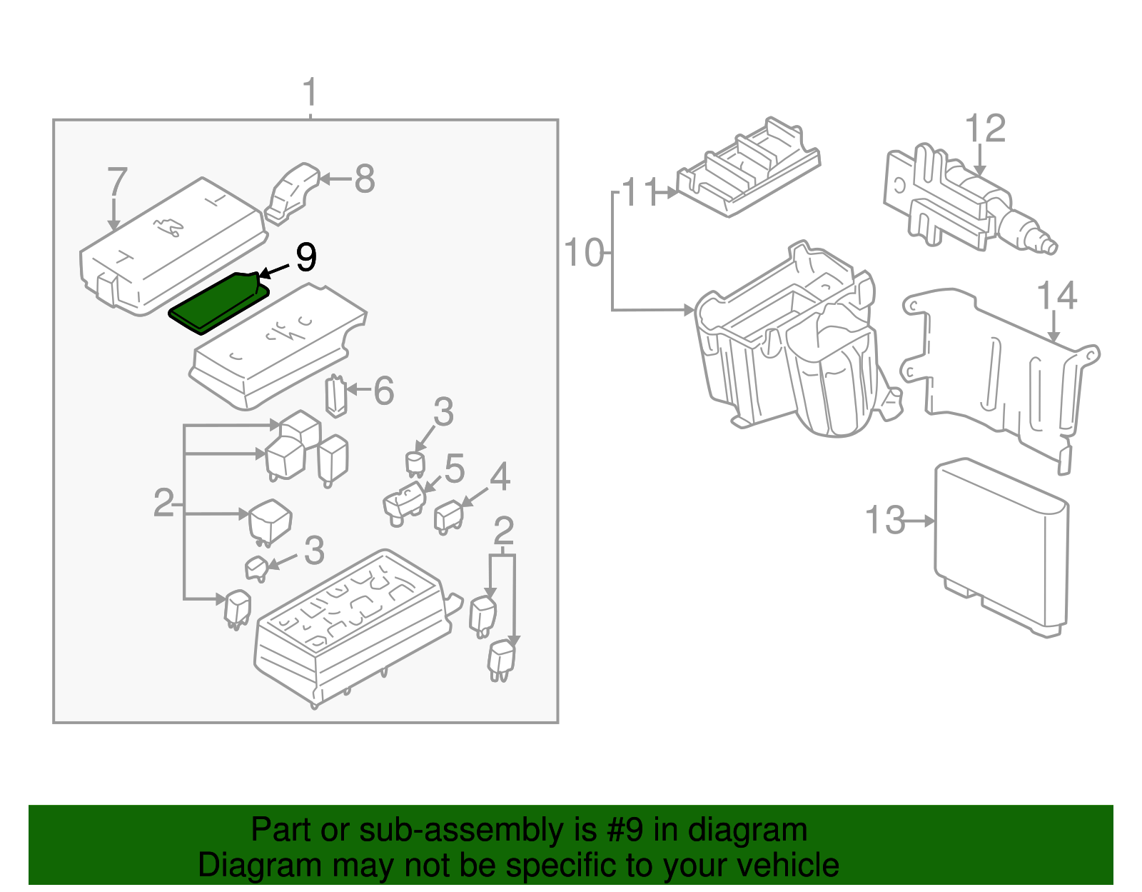Multiuse Relay Identification Label - Cadillac (89046714)
