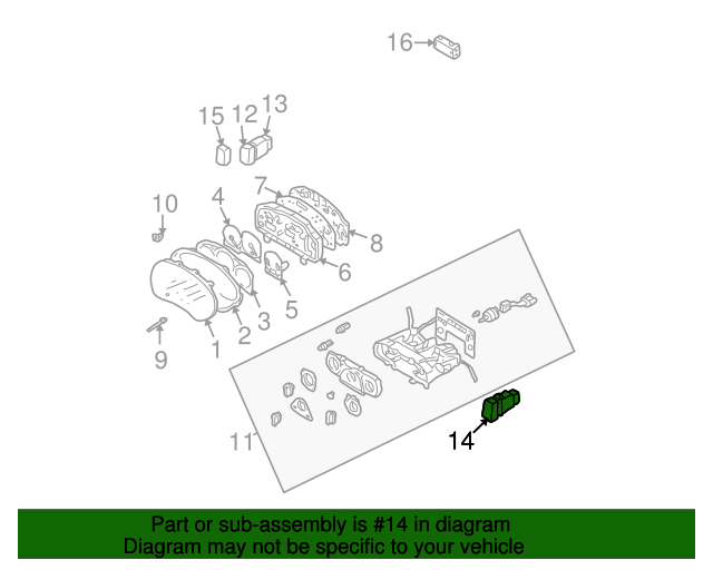 83037FE020 Hazard Switch 20042007 Subaru Impreza Subaru Parts Guys