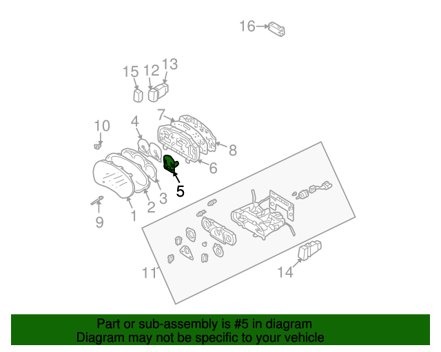 20022003 Subaru Impreza Fuel Gauge 85064FE120 Subaru Parts Store