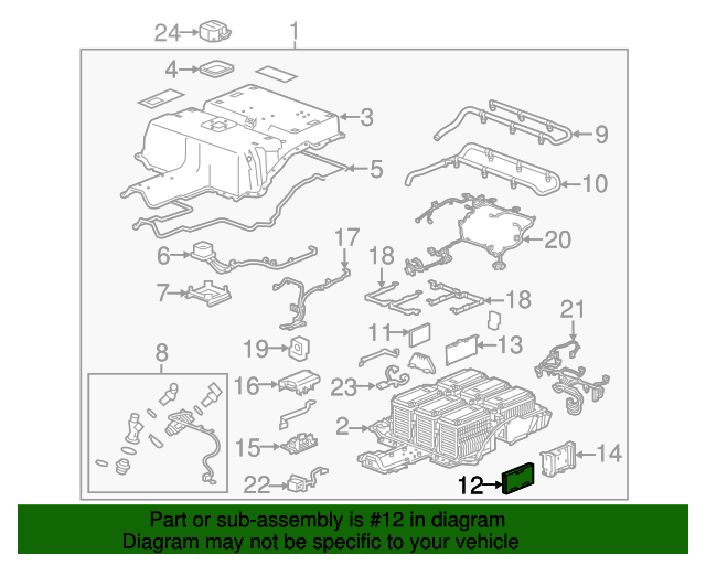 20152016 Chevrolet Battery Energy Control Module 13599333 GM