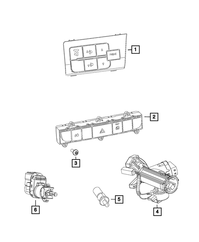 Genuine OEM Parking Brake Switch Part 68201729AA Fits 20142018 Mopar Up To 35 Off On Every