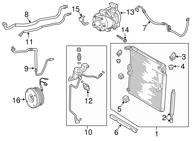 thumbnail image 2 of UAC A/C Receiver Drier – Fits 1996-2002 Toyota 4Runner, 27782QR, Pad Mount 2 of 5