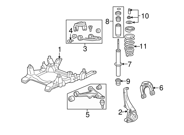 Genuine OEM GM Part - Spring 2008 Cadillac STS 25810844 - Parts 