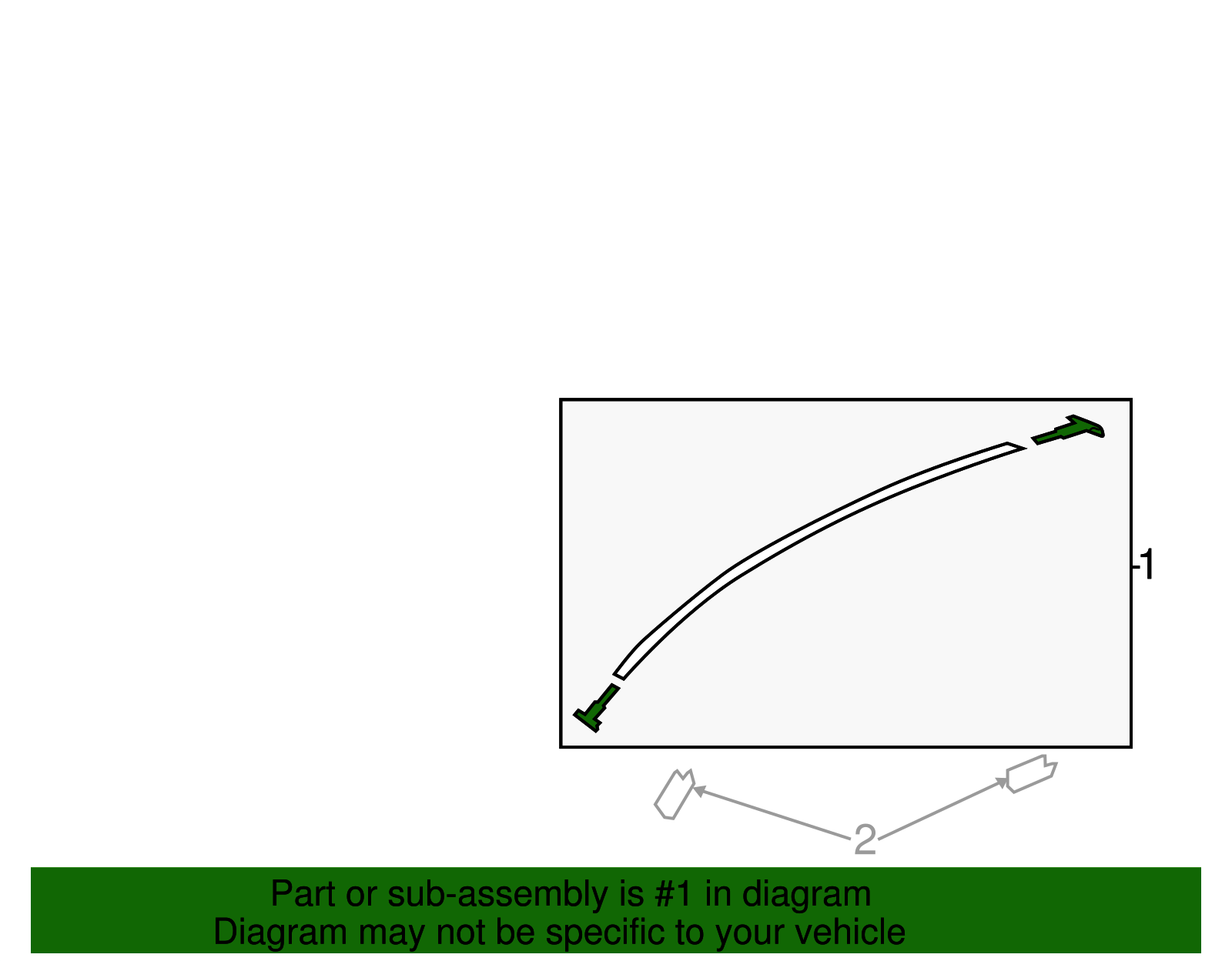 Roof Molding (Left) - Scion (SU003-07260)
