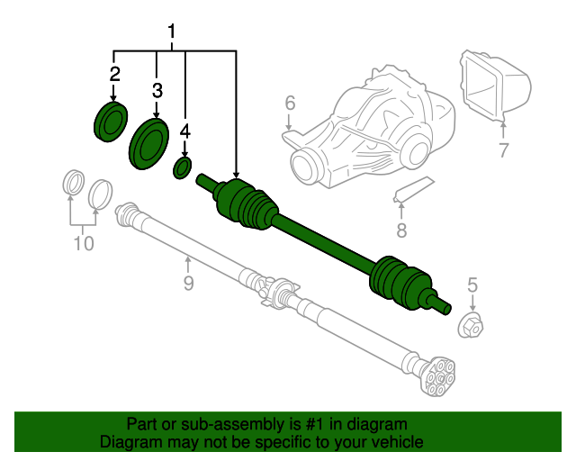 33-20-7-598-038 - Axle Assembly - 2011-2018 BMW | Buy BMW Parts Now 