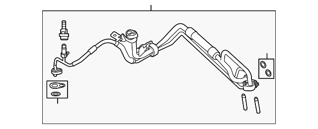 Motorcraft™ A/C Refrigerant Suction Hose - Ford (YF-37165)