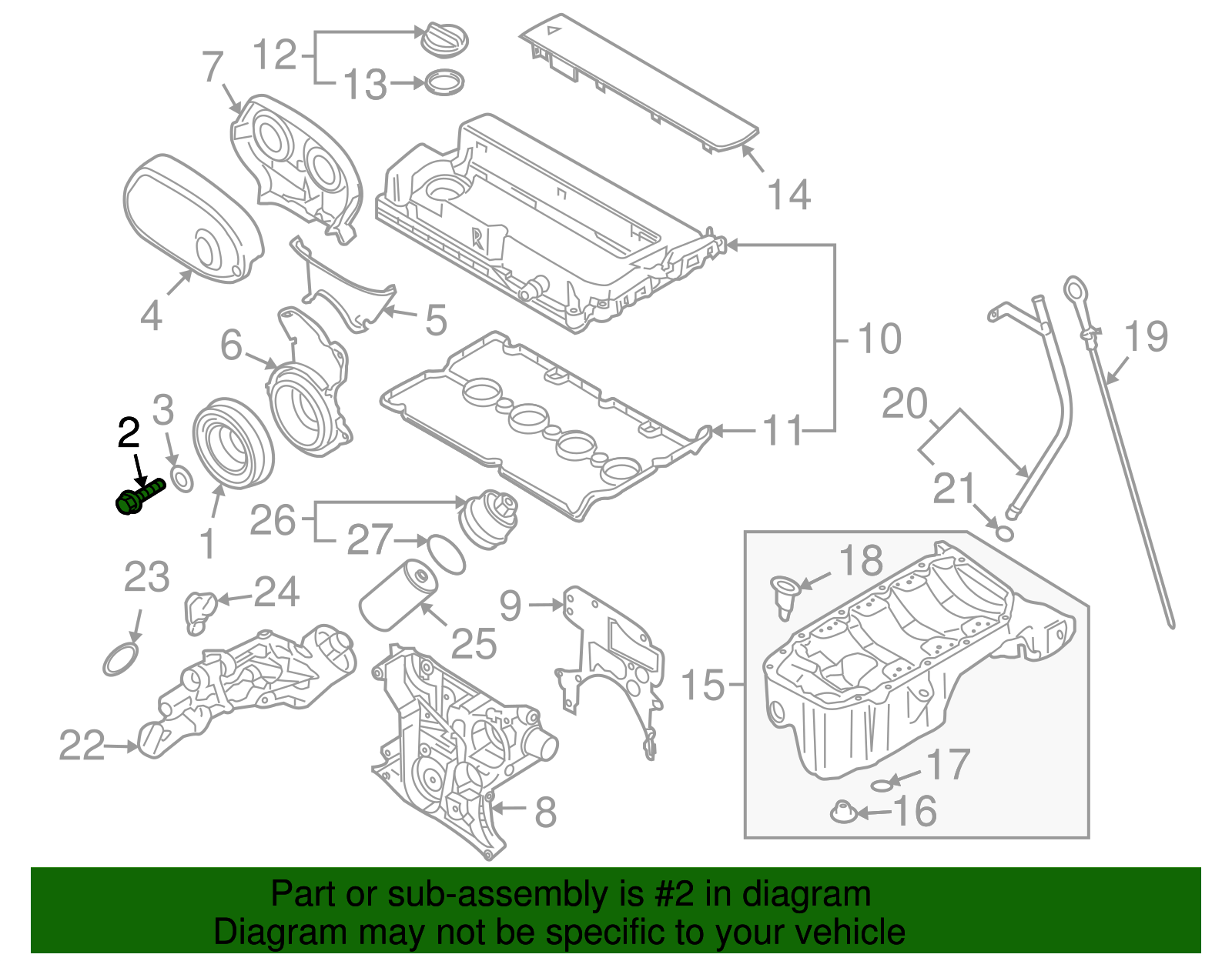 M12x1.5 Multi-Purpose Bolt - GM (94502071)