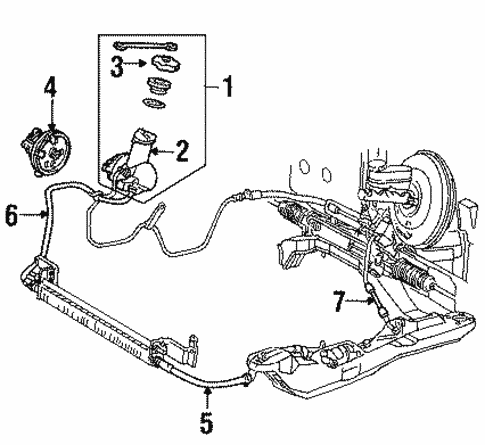 Pump & Hoses for 1999 Ford Taurus #0