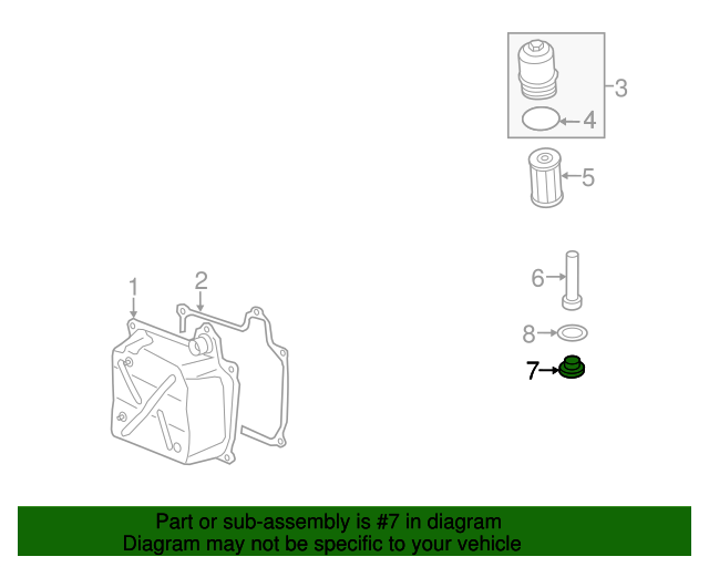 20112018 Volkswagen Jetta Drain Plug N90215404 QuirkParts