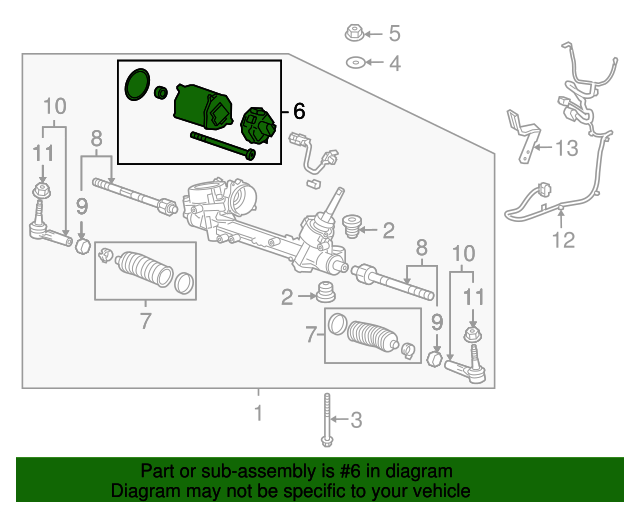 20112019 GM Power Steering Assist Motor 39240649 GM