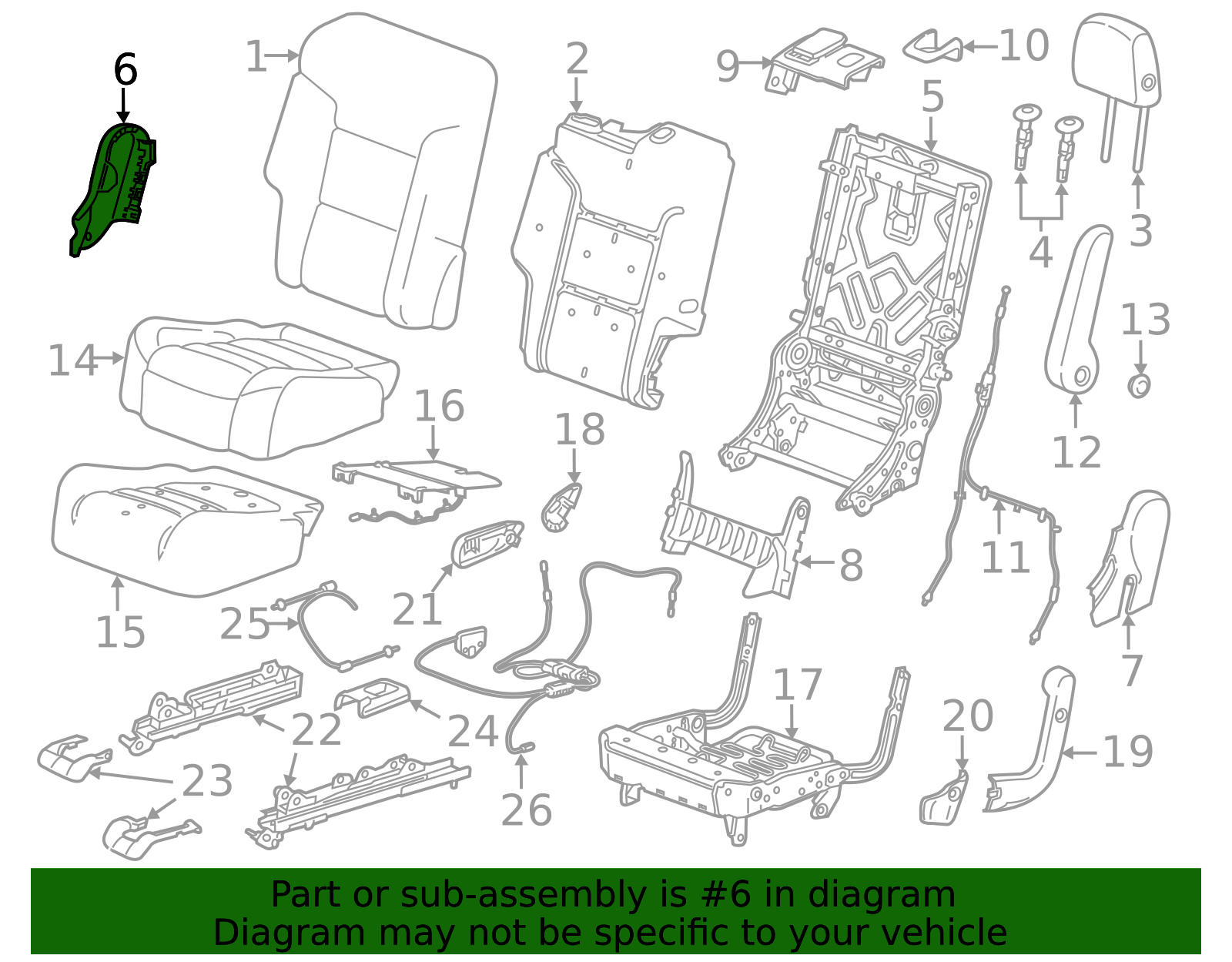 Seat Frame Side Cover - GM (84389803)