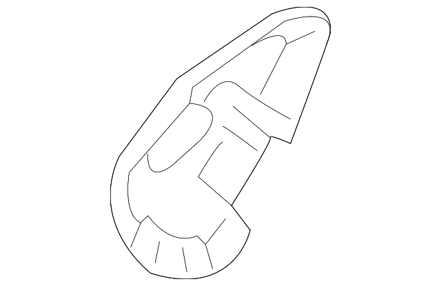 Jet Black Rear Seat Outer Hinge Finish Cover - GM (84106409)