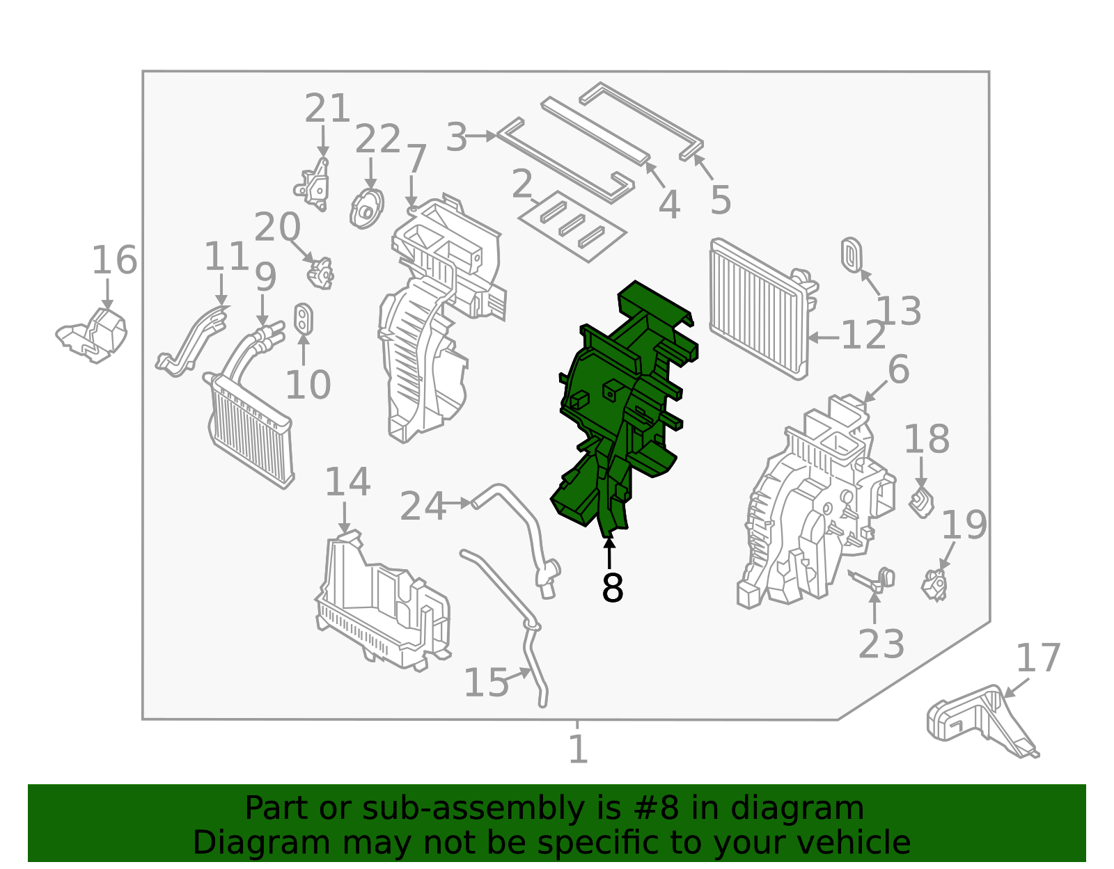 97206-R5010 - HVAC Unit Case 2021-2023 Kia Sorento | Kia.Parts Store