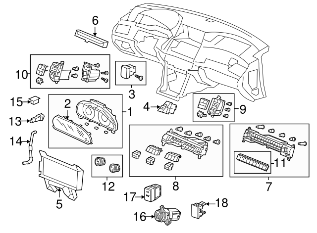 Honda Genuine 78100-TP6-A21 Combination Meter Assembly Honda Genuine 78100-TP6-A21 Combination Meter Assembly