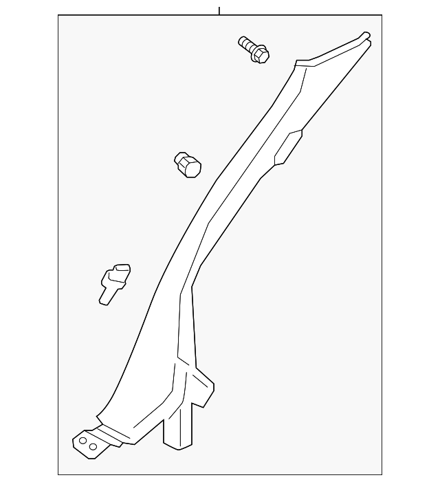 Lock Pillar Trim - Ford (GD9Z-5431013-AC)