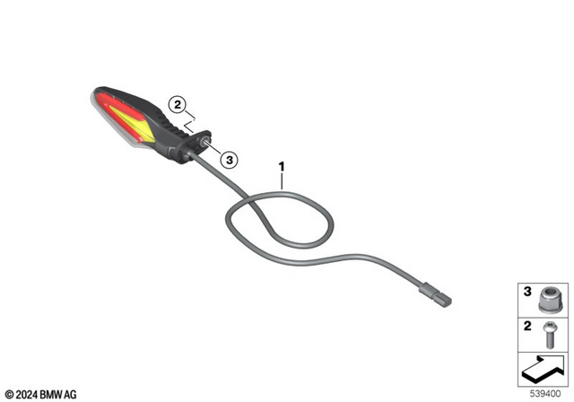 63237924982 - Multifunctional Turn Signal Lamp 2018-2024 BMW  