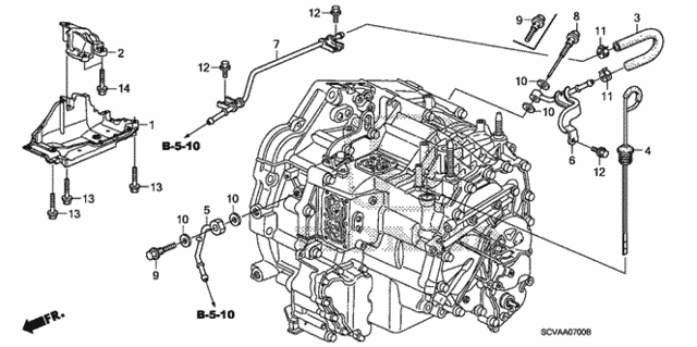 25910-PRP-000 - Pipe A (Atf) - 2002-2011 Honda | Genuine Honda Parts