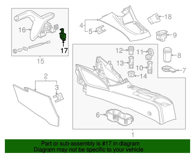 20122022 GM Parking Brake Indicator Switch 95229759 GM Parts Center