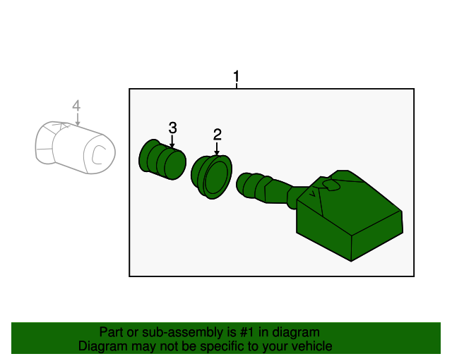 20142016 Nissan Rogue Tire Pressure Sensor 407005663R Nissan Parts