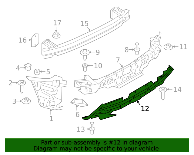 2020-2024 BMW Energy Absorber 51-12-8-075-299 | Online BMW Shop