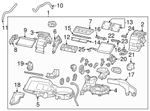 72130CA010 - HVAC Heater Core 2013-2023 Subaru BRZ AutoNationParts