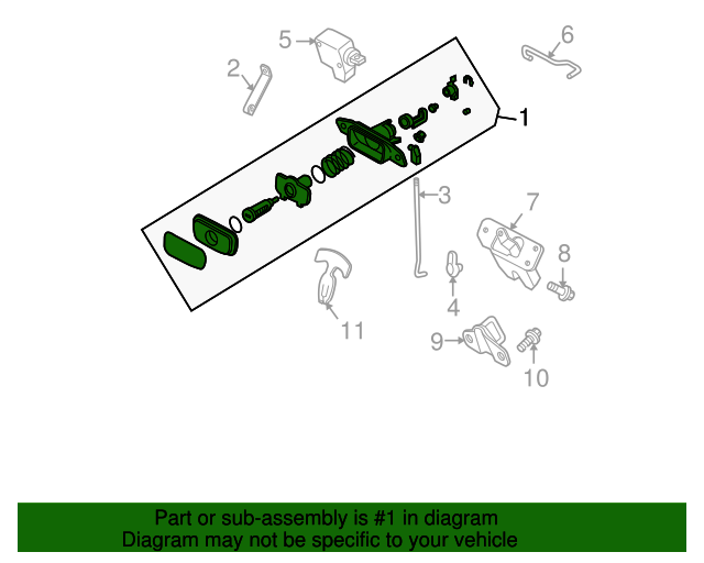 2000-2004 Volvo Lock Cylinder Assembly 30899812 | TascaParts.com 