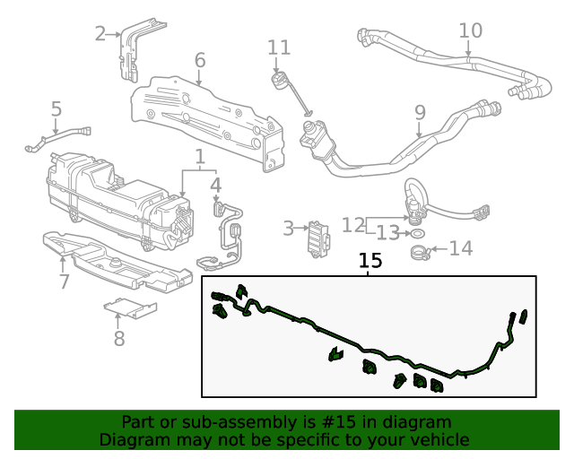 Genuine OEM GM Part - Emission Reduction Fluid Exhaust Front Pipe 