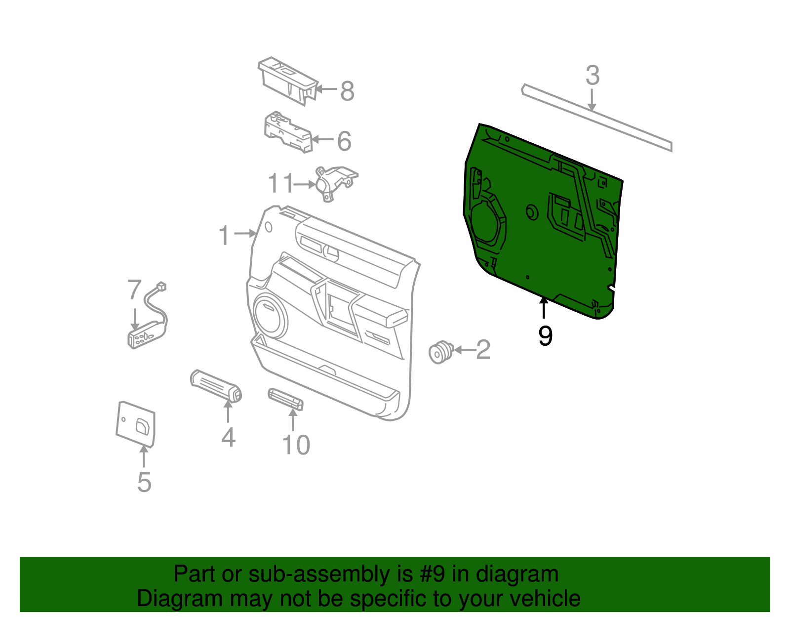 Deflector-Front S/D Wat - GM (15779319)