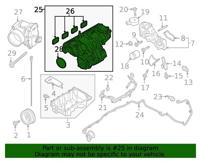 KB3Z9424A Intake Manifold 20192023 Ford Ford Parts Distributor