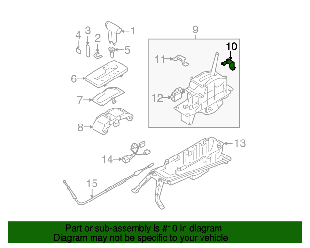 Shifter Assembly Front Bracket 7L6-713-839-A