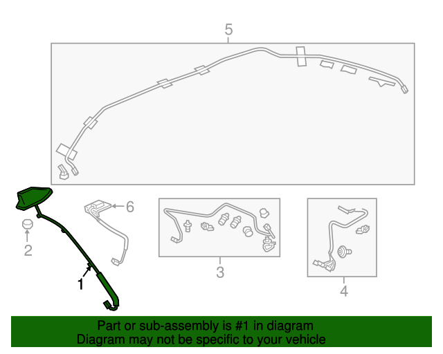 39150T7WA01ZE Antenna 20162022 Honda HRV All Discount Parts Store